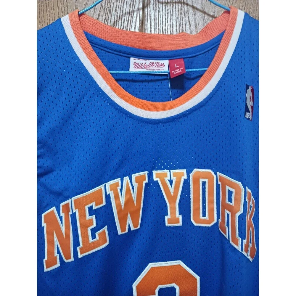 John Starks (Hardwood Classic)-(Knicks)-(Jersey)-(Blue)-(New)-(Size L)-$85.00 - Picture 11 of 15